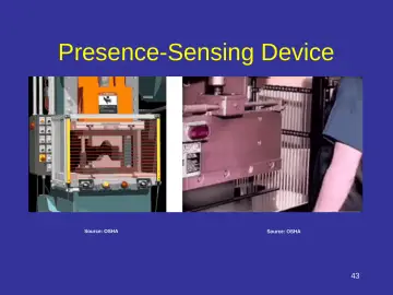 Slide 43: Presence-Sensing Device