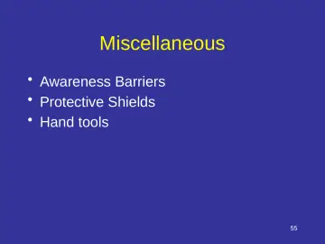 Slide 55: Miscellaneous