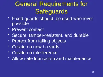Slide 59: General Requirements for Safeguards