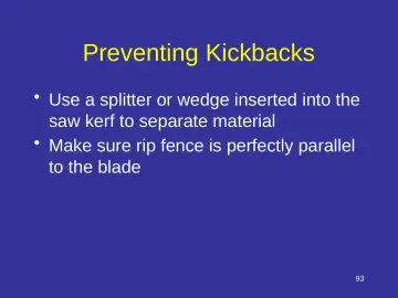 Slide 93: Preventing Kickbacks