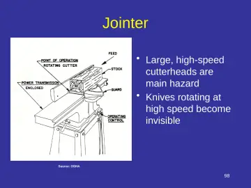 Slide 98: Jointer