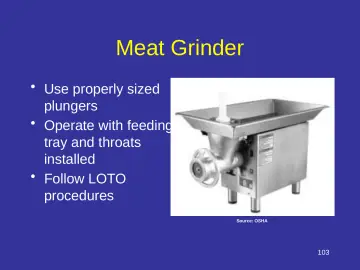 Slide 103: Meat Grinder