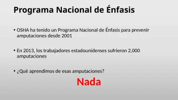Slide 12: Programa Nacional de Énfasis