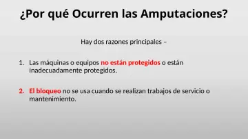 Slide 14: ¿Por qué Ocurren las Amputaciones?