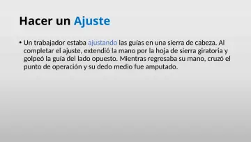 Slide 32: Hacer un Ajuste