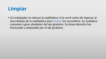 Slide 33: Limpiar
