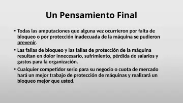 Slide 36: Un Pensamiento Final