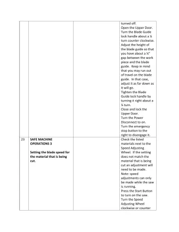 Page 9: SAFE MACHINE OPERATIONS 3