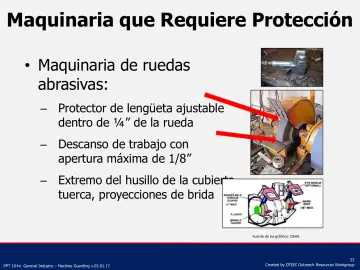 Slide 22: Maquinaria que Requiere Protección