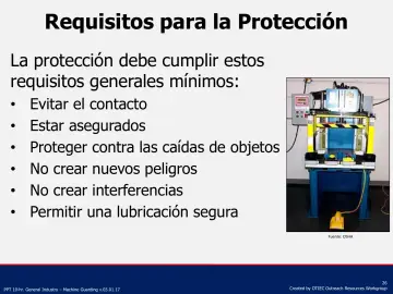 Slide 26: Requisitos para la Protección