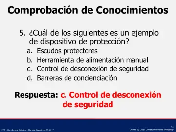 Slide 54: Comprobación de Conocimientos