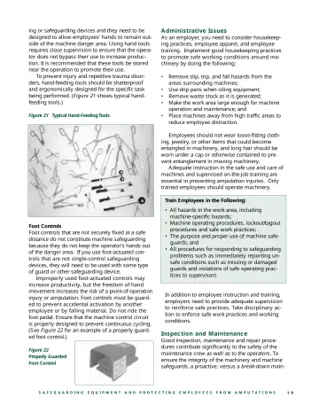 Page 21: ing or safeguarding devices and they need to be designed to allow employees’ hands to…