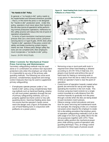 Page 25: Figure 24 Hand-Feeding Tools Used in Conjunction with Pullbacks on a Power Press