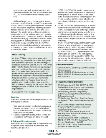 Page 26: need to integrate both point-of-operation safeguarding method(s) for slide positioning as…