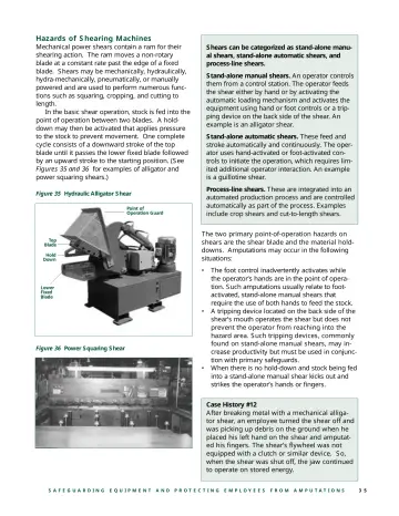 Page 37: Hazards of Shearing Machines