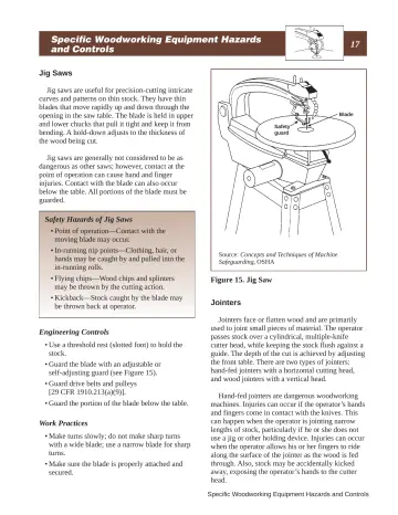 Page 23: Specific Woodworking Equipment Hazards and Controls