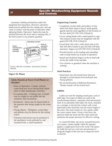 Page 26: Specific Woodworking Equipment Hazards and Controls