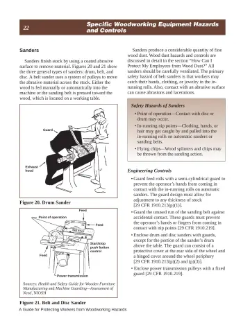 Page 28: Specific Woodworking Equipment Hazards and Controls