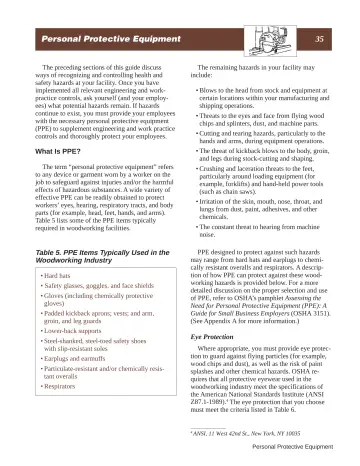 Page 41: Personal Protective Equipment