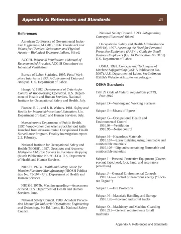 Page 49: Appendix A: References and Standards