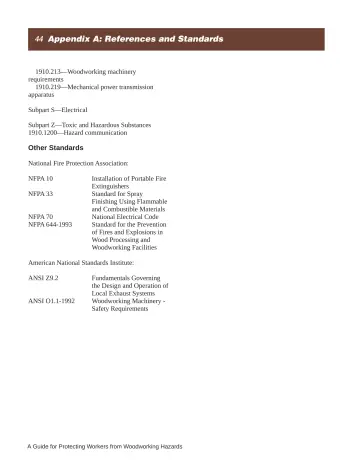Page 50: 44 Appendix A: References and Standards