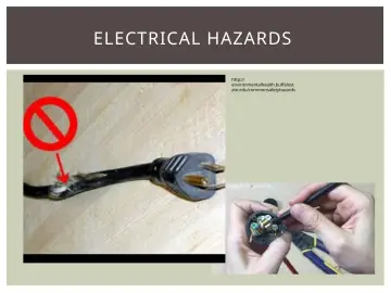Slide 17: ELECTRICAL HAZARDS