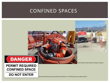 Slide 26: CONFINED SPACES