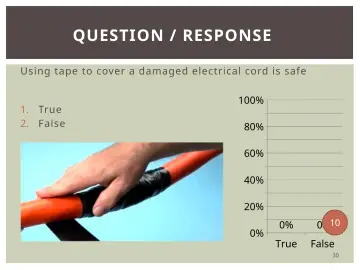 Slide 30: QUESTION / RESPONSE