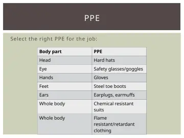 Slide 33: PPE