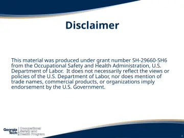 Slide 2: Disclaimer