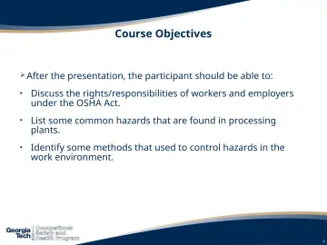 Slide 3: Course Objectives
