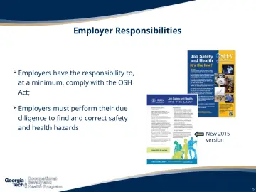 Slide 5: Employer Responsibilities