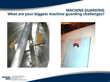 Slide 9: MACHINE GUARDING