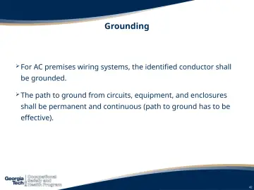 Slide 42: Grounding