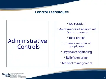 Slide 71: Administrative Controls