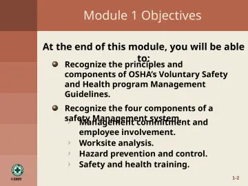 Slide 11: Module 1 Objectives
