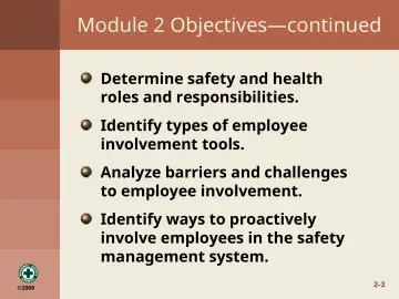 Slide 3: Module 2 Objectives—continued