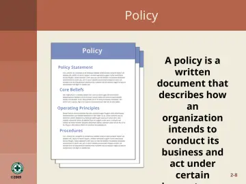 Slide 8: Policy