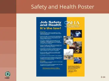 Slide 14: Safety and Health Poster