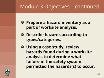 Slide 3: Module 3 Objectives—continued