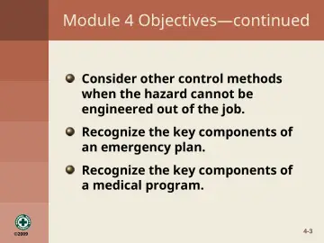 Slide 3: Module 4 Objectives—continued