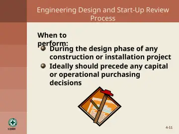 Slide 11: Engineering Design and Start-Up Review