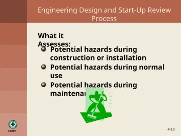 Slide 13: Engineering Design and Start-Up Review