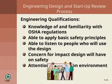 Slide 15: Engineering Design and Start-Up Review