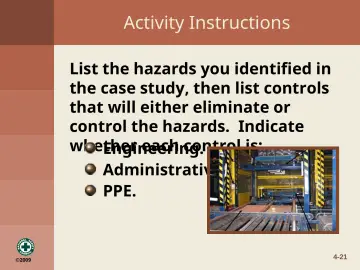 Slide 21: Activity Instructions