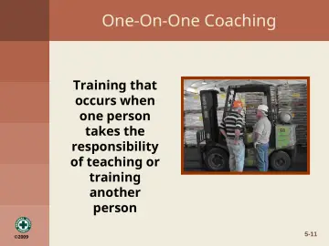 Slide 11: One-On-One Coaching