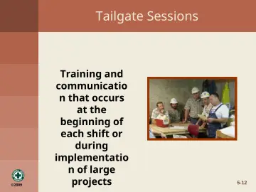 Slide 12: Tailgate Sessions