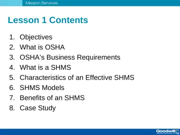 Slide 4: Lesson 1 Contents