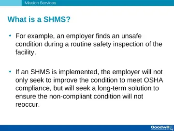 Slide 13: What is a SHMS?