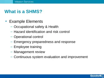 Slide 14: What is a SHMS?